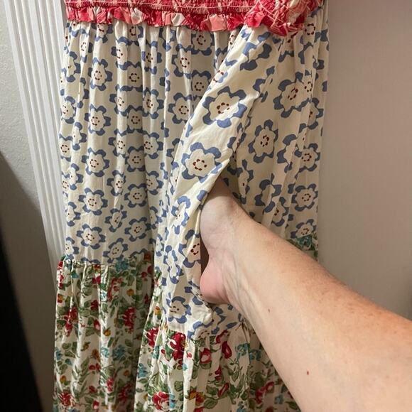 Free People Bluebell Maxi - Cherry Combo - XL Boho Cottageore Prairie Feminine - Picture 9 of 9